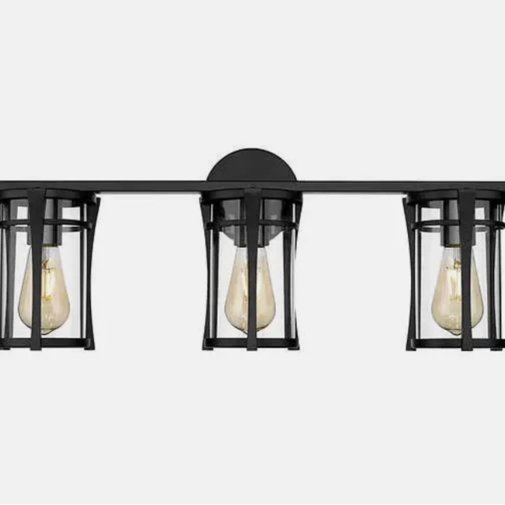 OVE Joakim 3-Light Vanity Black Finish